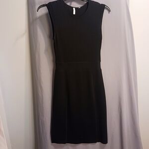 IISLI black knit black dress empire waist size small stretch